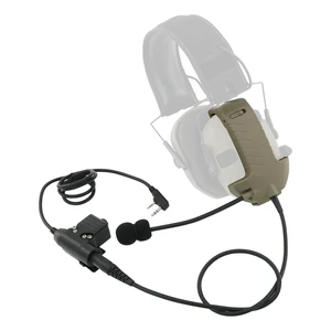 TSVISIONCORE Microphone & PTT for Walker's Razor Noise Cancelling Headphones AirsoftTan TSVISIONCORE Microphone & PTT for Walker's Razor Noise Cancelling Headphones AirsoftTan
