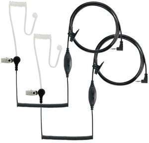 Cobra GA-SV01 2P Surveillance Walkie Talkie Headset Microphone, Black | Compatibile with All MicroTalk Two-Way Radios, Silicone Ear Tip, (2-Pack) Cobra GA-SV01 2P Surveillance Walkie Talkie Headset Microphone, Black | Compatibile with All MicroTalk Two-Way Radios, Silicone Ear Tip, (2-Pack)