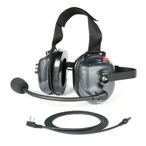 R SPIDER WIRELESS Behind-the-Head Racing Headset with 2-Pin Cord Cable | Carbon Fiber Material with Volume Control Knob, 3.5mm Input Jack for Kenwood & BaoFeng Radios R SPIDER WIRELESS Behind-the-Head Racing Headset with 2-Pin Cord Cable | Carbon Fiber Material with Volume Control Knob, 3.5mm Input Jack for Kenwood & BaoFeng Radios