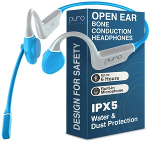 Sound Labs - Kids Headphones, Volume-Limiting 85dB, PuroFlex Kids,Teal | Puro Sound Labs Bluetooth 5.3 Wireless with Built-in Mic, Ideal for School & Sports, IPX5 Waterproof Kids Open Ear Headphones Sound Labs - Kids Headphones, Volume-Limiting 85dB, PuroFlex Kids,Teal | Puro Sound Labs Bluetooth 5.3 Wireless with Built-in Mic, Ideal for School & Sports, IPX5 Waterproof Kids Open Ear Headphones