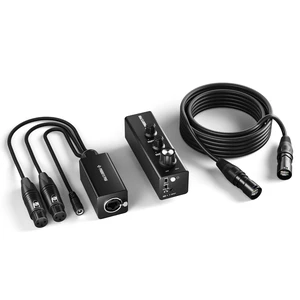 Phenyx Pro Dual-Channel Portable Wired in-Ear Monitor System PWM-10 | 2 XLR Inputs, Stereo/Mono Mode, DC/2 AAA Power, Portable IEM Amp, Stage, Bands, Recording Phenyx Pro Dual-Channel Portable Wired in-Ear Monitor System PWM-10 | 2 XLR Inputs, Stereo/Mono Mode, DC/2 AAA Power, Portable IEM Amp, Stage, Bands, Recording
