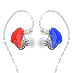 BASN Bmaster Triple Drivers in Ear Monitor, Noise Isolation Musician IEM | Professional Drummer Earphone with Powerful Bass for Stage IEM System,1.5m Detachable Mic and Silver-plated Cables (Red/Blue) BASN Bmaster Triple Drivers in Ear Monitor, Noise Isolation Musician IEM | Professional Drummer Earphone with Powerful Bass for Stage IEM System,1.5m Detachable Mic and Silver-plated Cables (Red/Blue)