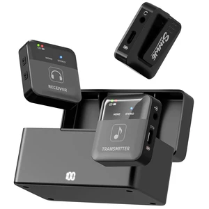SINWE Wireless In-Ear Monitor System, 2.4GHz IEM with Charging Case | 30H Battery Life, 24bit/48kHz HD Audio, Auto-Pairing 1 TX to 2 RX, OTG Support for Studio, Live, Stage, Church & Band SINWE Wireless In-Ear Monitor System, 2.4GHz IEM with Charging Case | 30H Battery Life, 24bit/48kHz HD Audio, Auto-Pairing 1 TX to 2 RX, OTG Support for Studio, Live, Stage, Church & Band