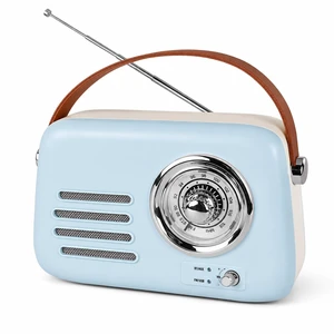 adoobox Vintage FM Radio with Bluetooth Speaker,20+ hours Playtime,Blue | Rechargeable Retro Bluetooth Speaker with Soft Handle,Support AUX/USB for Home,Office,Bedroom,Kitchen Gift adoobox Vintage FM Radio with Bluetooth Speaker,20+ hours Playtime,Blue | Rechargeable Retro Bluetooth Speaker with Soft Handle,Support AUX/USB for Home,Office,Bedroom,Kitchen Gift