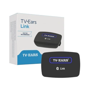 TV Ears Link Auto Connects to the TV Ears Bluetooth Headset. No Pairing or Using Remote to Reconnect, Keeps TV Sound On, Supports up to Six Headsets, Low Latency Voice Clarifying Sound. TV Ears Link Auto Connects to the TV Ears Bluetooth Headset. No Pairing or Using Remote to Reconnect, Keeps TV Sound On, Supports up to Six Headsets, Low Latency Voice Clarifying Sound.
