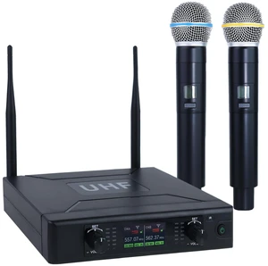 Wireless Microphone System, Dual Cordless Mic Set for Karaoke Singing, Church, DJ, Party, Wedding, 328FT Long Range, Auto Scan, Smart Memory, One-Touch Mute, Auto Scan, Handheld Dynamic Microphones Wireless Microphone System, Dual Cordless Mic Set for Karaoke Singing, Church, DJ, Party, Wedding, 328FT Long Range, Auto Scan, Smart Memory, One-Touch Mute, Auto Scan, Handheld Dynamic Microphones