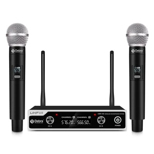 D Debra UHF Wireless Mic System, Handheld Lavalier Headset Mics, 260ft | Cordless Set for Church, Lectures, Karaoke, Wedding, DJ, Bar D Debra UHF Wireless Mic System, Handheld Lavalier Headset Mics, 260ft | Cordless Set for Church, Lectures, Karaoke, Wedding, DJ, Bar