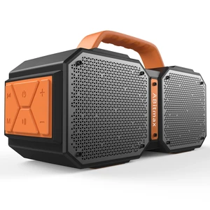 ABitmax Outdoor Bluetooth Speaker, 90W Peak, 35H, IPX7 Waterproof | Bluetooth 6.0 Deep Bass Portable Wireless Speaker, USB-C Fast Charging, for Beach, Pool, Camping, Hiking, Backyard Party