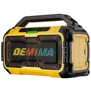 DEMIMA Cordless Bluetooth Speaker for Dewalt 20V Batteries (No Battery) | 80W Portable Jobsite Stereo Speaker with Dual Speakers and USB Port, Suitable for Camping, Home, Jobsite and Parties DEMIMA Cordless Bluetooth Speaker for Dewalt 20V Batteries (No Battery) | 80W Portable Jobsite Stereo Speaker with Dual Speakers and USB Port, Suitable for Camping, Home, Jobsite and Parties