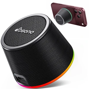 Stocking Stuffers for Teen Boys, Gifts for Men, Portable Bluetooth Speaker | Magnetic Phone Stand, TWS Pairing, 9 RGB Modes, IPX5 Waterproof, White Elephant Gifts for Teen Adults Men, Home/Office