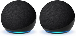 Amazon Echo Dot - Vibrant sounding speaker, Designed for Alexa+, Great for bedrooms, dining rooms and offices, Charcoal (Pack of 2)