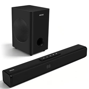Bingxue Soundbar with Wired Subwoofer,Sound bar with Optical/ARC/AUX and Bluetooth 5.0 Inputs, 2.1 ch Sound System for TV PC Game Music/Movie/News Bingxue Soundbar with Wired Subwoofer,Sound bar with Optical/ARC/AUX and Bluetooth 5.0 Inputs, 2.1 ch Sound System for TV PC Game Music/Movie/News