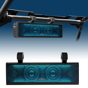 UTV Sound Bar,17 Inch Golf Cart Speaker Bluetooth with RGB Lighting | UTV Sound Bar,4-Speaker SXS Sound Bar,IP66 Waterproof UTV Speakers for ATV Polaris RZR Can-Am UTV Sound Bar,17 Inch Golf Cart Speaker Bluetooth with RGB Lighting | UTV Sound Bar,4-Speaker SXS Sound Bar,IP66 Waterproof UTV Speakers for ATV Polaris RZR Can-Am