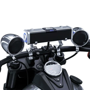 GoHawk Bluetooth Motorcycle Speakers Waterproof 4-Speaker Motorcycle Radio | Aluminum Sound Bar, 4 Inch External Speakers, LED light, FM Radio/USB, Motorcycle Audio System for Highway Riding GoHawk Bluetooth Motorcycle Speakers Waterproof 4-Speaker Motorcycle Radio | Aluminum Sound Bar, 4 Inch External Speakers, LED light, FM Radio/USB, Motorcycle Audio System for Highway Riding