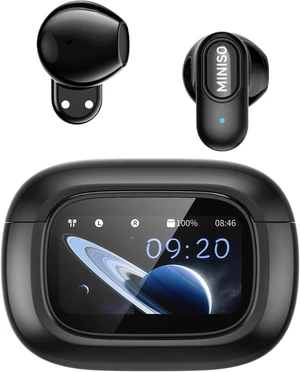 MS126 Wireless Earbuds with Touchscreen, 360° Panoramic Audio Semi-in-Ear Earbuds with Bluetooth 6.0, Clear Call, 30H Standby for Sports, Office, Study MS126 Wireless Earbuds with Touchscreen, 360° Panoramic Audio Semi-in-Ear Earbuds with Bluetooth 6.0, Clear Call, 30H Standby for Sports, Office, Study