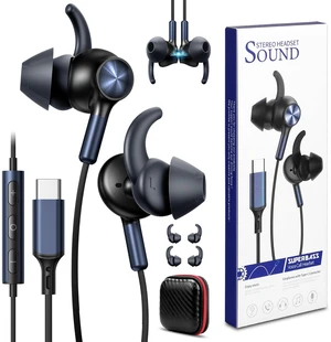 USB C Headphones Wingtip Wired Earbuds Noise Isolation Magnetic in Ear Buds | Head Phone TypeC Earphone for iPhone 18 Pro Max 17 16e16 15 HiFi Stereo Headset for iPad A16 for Samsung S26 Ultra S25 A17 USB C Headphones Wingtip Wired Earbuds Noise Isolation Magnetic in Ear Buds | Head Phone TypeC Earphone for iPhone 18 Pro Max 17 16e16 15 HiFi Stereo Headset for iPad A16 for Samsung S26 Ultra S25 A17