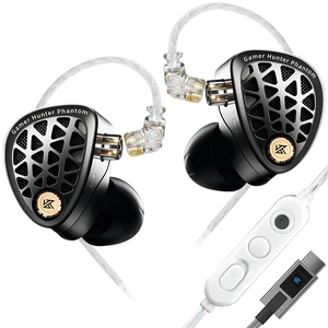KZ Phantom Gaming Earbuds Hi-Fi Metal IEMs with DSP Sound Card, AI Noise Cancelling Mic, Esports Tournament Earphones for Type-C Mobile Phones (Black, Type-C) KZ Phantom Gaming Earbuds Hi-Fi Metal IEMs with DSP Sound Card, AI Noise Cancelling Mic, Esports Tournament Earphones for Type-C Mobile Phones (Black, Type-C)