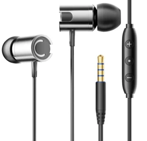 BYZMODLX 3.5mm Wired Earphones,Portable in-Ear Earbuds for Home, Office and Travel(Silver) BYZMODLX 3.5mm Wired Earphones,Portable in-Ear Earbuds for Home, Office and Travel(Silver)