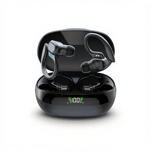 Yunir Bluetooth Earbuds, Smart Noise Cancellation 4D Stereo Surround Sound Sports Headphones, Earphone with Earhooks Data Cable, for Sport Running Workout Gym Yunir Bluetooth Earbuds, Smart Noise Cancellation 4D Stereo Surround Sound Sports Headphones, Earphone with Earhooks Data Cable, for Sport Running Workout Gym