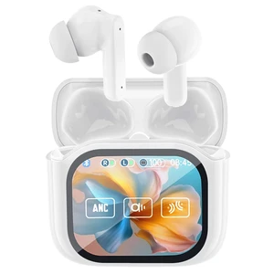 Wireless Touchscreen Earbuds with Smart Touch Screen Case - TWS True Wireless Bluetooth 5.4 Headphones - ANC Active Noise Cancelling - Blue Tooth Earphones for iPhone Android Wireless Touchscreen Earbuds with Smart Touch Screen Case - TWS True Wireless Bluetooth 5.4 Headphones - ANC Active Noise Cancelling - Blue Tooth Earphones for iPhone Android