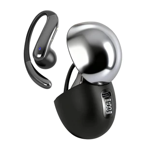 Open Ear Clip Wireless Earbuds Bone Conduction Headphones, Bluetooth 5.4, Open Ear Design for Running Fitness,officeBuilt-in Mic, IPX7 Waterproof, LED Display Charging Case,Ear Hooks Ear Buds Open Ear Clip Wireless Earbuds Bone Conduction Headphones, Bluetooth 5.4, Open Ear Design for Running Fitness,officeBuilt-in Mic, IPX7 Waterproof, LED Display Charging Case,Ear Hooks Ear Buds