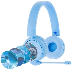 Made for Amazon Bluetooth Kids Headphones with Boom Microphone | Blue Made for Amazon Bluetooth Kids Headphones with Boom Microphone | Blue