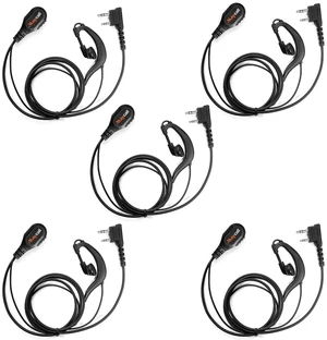 Maycall Walkie Talkie Earpiece with Mic, Radio Earpiece Compatible with Retevis RT22 RT68 RT21 H-777 H-777S RT86, Baofeng UV-5R 888S, Ear Piece for Walkie-Talkie, 2 Pin(5 Pack) Maycall Walkie Talkie Earpiece with Mic, Radio Earpiece Compatible with Retevis RT22 RT68 RT21 H-777 H-777S RT86, Baofeng UV-5R 888S, Ear Piece for Walkie-Talkie, 2 Pin(5 Pack)