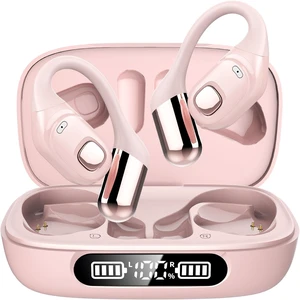 ZGUKJ Open Ear Headphones, Bluetooth 5.3, 48H Playtime, LED Display | Secure silicone ear hooks, 9 g earbuds, LED charging display, clear calls, and open-ear awareness for work and exercise ZGUKJ Open Ear Headphones, Bluetooth 5.3, 48H Playtime, LED Display | Secure silicone ear hooks, 9 g earbuds, LED charging display, clear calls, and open-ear awareness for work and exercise