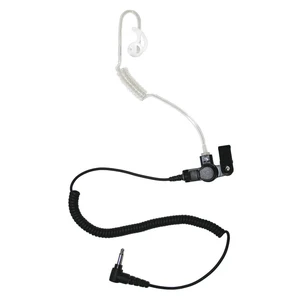 Radio Earpiece, 3.5mm Listen Only Coiled Acoustic Tube Earpiece by Earphone Connection, Fox EP1089SC, Compatible with Shoulder Speaker Microphones, Law Enforcement Police Patrol Privacy Surveillance Radio Earpiece, 3.5mm Listen Only Coiled Acoustic Tube Earpiece by Earphone Connection, Fox EP1089SC, Compatible with Shoulder Speaker Microphones, Law Enforcement Police Patrol Privacy Surveillance