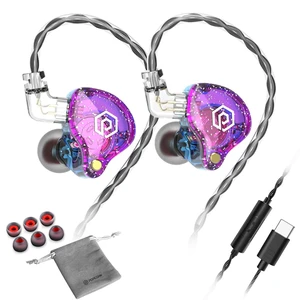 POPCORN Bass X8 Pro Wired Gaming Earbuds with Mic, IEM Headphones Type C (Purple) POPCORN Bass X8 Pro Wired Gaming Earbuds with Mic, IEM Headphones Type C (Purple)