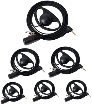 UAYESOK D Shape Radio Earpiece for Motorola Talkabout, 6 Pack | T200 T200TP T260 T402 T460 T465, T600 T800 T6500, MC220R MR350R MS350R MJ270R UAYESOK D Shape Radio Earpiece for Motorola Talkabout, 6 Pack | T200 T200TP T260 T402 T460 T465, T600 T800 T6500, MC220R MR350R MS350R MJ270R