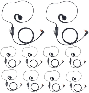 WODASEN 10 Pcs C-Swivel SL300 SL300e Walkie Talkie Earpiece with Mic G-Shape Ear Piece for Motorola Wave TLK-100 TLK-110 SL-3500 SL3500 SL3500e SL4000 SL7550 SL7550e SL7580 SL7580e SL2600 Radios WODASEN 10 Pcs C-Swivel SL300 SL300e Walkie Talkie Earpiece with Mic G-Shape Ear Piece for Motorola Wave TLK-100 TLK-110 SL-3500 SL3500 SL3500e SL4000 SL7550 SL7550e SL7580 SL7580e SL2600 Radios