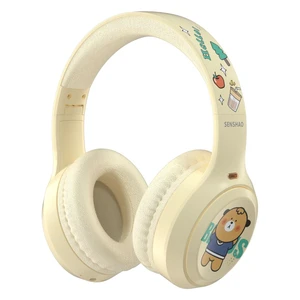 wocdwocd Cute Cartoon Foldable Over Ear Headphones for Kids Girls & Women, Hybrid ANC Wireless Bluetooth 5.4 with Mic, 60H Playtime, Ideal School Study Travel Gift Milky wocdwocd Cute Cartoon Foldable Over Ear Headphones for Kids Girls & Women, Hybrid ANC Wireless Bluetooth 5.4 with Mic, 60H Playtime, Ideal School Study Travel Gift Milky