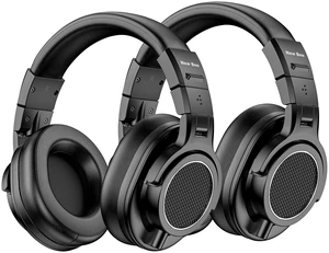 New Bee 2 Pack Studio Headphones, Wired Headphones with 50mm Drivers, Professional DJ Headphones for Recording Mixing Podcast Guitar Piano, 210g Ultra-Lightweight Design, 3.5/6.35mm Jack New Bee 2 Pack Studio Headphones, Wired Headphones with 50mm Drivers, Professional DJ Headphones for Recording Mixing Podcast Guitar Piano, 210g Ultra-Lightweight Design, 3.5/6.35mm Jack