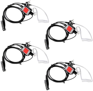 Retevis RT48 Walkie Talkie Earpiece with Mic,IP66 Waterproof | Compatible with RT29G/RT29S/RT47/RT47V, Ailunce HD1/HD2/HA1G, Motorola EX500 Walkie-talkies, 2 Way Radio Earpiec(4 Pack) Retevis RT48 Walkie Talkie Earpiece with Mic,IP66 Waterproof | Compatible with RT29G/RT29S/RT47/RT47V, Ailunce HD1/HD2/HA1G, Motorola EX500 Walkie-talkies, 2 Way Radio Earpiec(4 Pack)