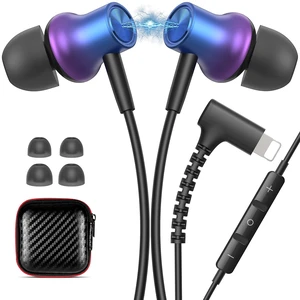 Wired Headphones for iPhone 14 13 Pro MFi-Certified Lighting Purple | Cord Earbuds for iPhone 12 11 XS Max XR XS SE 8 Plus Right Angle Plug Magnetic Earphones Built-in Mic Volume Control Headset Wired Headphones for iPhone 14 13 Pro MFi-Certified Lighting Purple | Cord Earbuds for iPhone 12 11 XS Max XR XS SE 8 Plus Right Angle Plug Magnetic Earphones Built-in Mic Volume Control Headset
