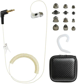 HELETUL 3.5mm Connector Listen Only Earpiece for Walkie Talkie Shoulder Mic, Flexo Dynamic, Covert High Definition, Single Ear HELETUL 3.5mm Connector Listen Only Earpiece for Walkie Talkie Shoulder Mic, Flexo Dynamic, Covert High Definition, Single Ear