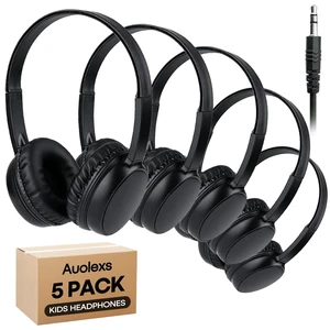 Kids Headphones Wired Bulk 5 Pack for K-12 Classroom Library Travel | For School Class & Teachers, Adjustable Durable Wired Headset 3.5mm Jack for Student Laptop Tablets Chromebook(YT30,5 Black) Kids Headphones Wired Bulk 5 Pack for K-12 Classroom Library Travel | For School Class & Teachers, Adjustable Durable Wired Headset 3.5mm Jack for Student Laptop Tablets Chromebook(YT30,5 Black)