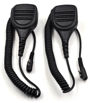 2-Pack 2-Pin Shoulder Speaker Mic for Motorola CP200 CP200D CP185 CLS1410 | IP55 Waterproof 3.5mm Audio Jack Remote Handheld Headset, Kevlar Cable Fits CP450 DTR650 Transceivers 2-Pack 2-Pin Shoulder Speaker Mic for Motorola CP200 CP200D CP185 CLS1410 | IP55 Waterproof 3.5mm Audio Jack Remote Handheld Headset, Kevlar Cable Fits CP450 DTR650 Transceivers