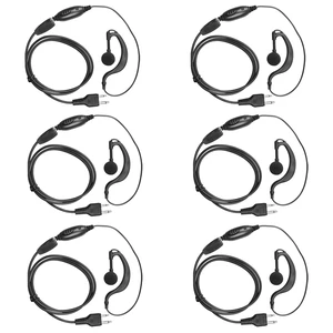 Earphmice Walkie Talkie Headset for Midland, 2 Pin G Shape Clip-Ear Walkie Talkie Earpiece with Mic PTT Compatible with Midland LXT118 GXT1000VP4 LXT500VP3 LXT600VP3 LXT380 Two Way Radio (6 Pack) Earphmice Walkie Talkie Headset for Midland, 2 Pin G Shape Clip-Ear Walkie Talkie Earpiece with Mic PTT Compatible with Midland LXT118 GXT1000VP4 LXT500VP3 LXT600VP3 LXT380 Two Way Radio (6 Pack)
