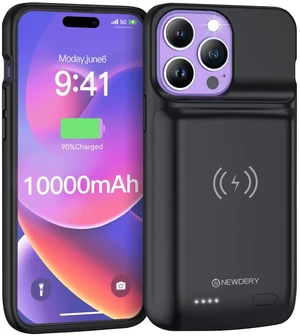NEWDERY 10000mAh Battery Case for iPhone 14 ProMax/14Plus Qi Wireless Case | Wired Headset,Rechargeable Charger Cover for iPhone 14/13/12 Pro Max/14 Plus Black NEWDERY 10000mAh Battery Case for iPhone 14 ProMax/14Plus Qi Wireless Case | Wired Headset,Rechargeable Charger Cover for iPhone 14/13/12 Pro Max/14 Plus Black
