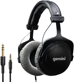 Gemini Wired DJ Headphones, 53mm Drivers, Closed-Back (DJX-1000) | Wired DJ/studio headphones, 53mm drivers - closed-back isolation - 1/8" & 1/4" connectors - for mixing Gemini Wired DJ Headphones, 53mm Drivers, Closed-Back (DJX-1000) | Wired DJ/studio headphones, 53mm drivers - closed-back isolation - 1/8" & 1/4" connectors - for mixing