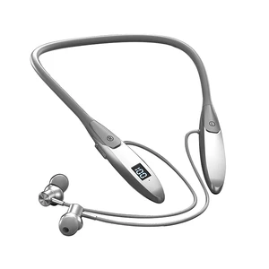 Neckband Bluetooth Headphones 60H Music Time Wireless Stereo Neckband Earbuds Bluetooth 5.3 LED Digital Display ENC Call Noise Cancellation Silicone Collar in Ear Headset for Sports/Workout Grey Neckband Bluetooth Headphones 60H Music Time Wireless Stereo Neckband Earbuds Bluetooth 5.3 LED Digital Display ENC Call Noise Cancellation Silicone Collar in Ear Headset for Sports/Workout Grey