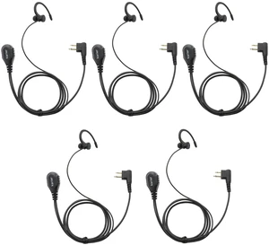Karier 2 Pin Walkie Talkie Headset Earpiece with PTT Mic and Silica Gel Earloops for Motorola CLS1410 CLS1110 CP200 CP185 CP040 CP1200 GP300 GP2000 GP88 GP3188 Radio Radio(5 Pack) Karier 2 Pin Walkie Talkie Headset Earpiece with PTT Mic and Silica Gel Earloops for Motorola CLS1410 CLS1110 CP200 CP185 CP040 CP1200 GP300 GP2000 GP88 GP3188 Radio Radio(5 Pack)
