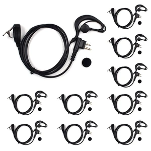 10-Pack G-Shape PTT Earpiece for Motorola CP200 CP100D RDU RMU Radio | Compatible with Baofeng Kenwood Retevis UV-5R BF-888S TK-3107, 2-Pin G-shape earhook PTT mic, flexible earpiece 10-Pack G-Shape PTT Earpiece for Motorola CP200 CP100D RDU RMU Radio | Compatible with Baofeng Kenwood Retevis UV-5R BF-888S TK-3107, 2-Pin G-shape earhook PTT mic, flexible earpiece