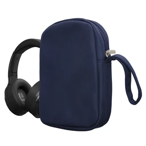 kwmobile Headphones Bag for Over Ear Headphones Compatible with Headset/Overear Headphone Case - Headphone Carry Case - Travel Sleeve - Dark Blue kwmobile Headphones Bag for Over Ear Headphones Compatible with Headset/Overear Headphone Case - Headphone Carry Case - Travel Sleeve - Dark Blue
