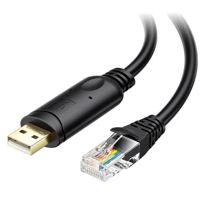 USB to RJ45 Console Cable with FTDI Chipset, 6ft | Compatible with Cisco Console Cable, Rollover Cord USB to RJ45 Console Cable with FTDI Chipset, 6ft | Compatible with Cisco Console Cable, Rollover Cord