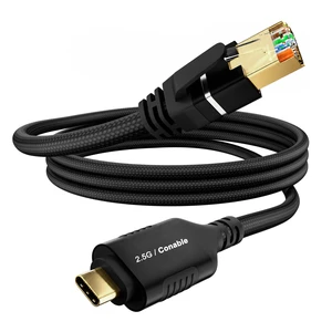 2.5G USB C to Ethernet Cable 4 FT, High Speed USB C to RJ45 Network Cord | Directly Connected, Aluminum, Braided, USB-C to CAT6 FTP Compatible with MacBook, iPad Pro, XPS, Surface Pro, iPhone 17 16 2.5G USB C to Ethernet Cable 4 FT, High Speed USB C to RJ45 Network Cord | Directly Connected, Aluminum, Braided, USB-C to CAT6 FTP Compatible with MacBook, iPad Pro, XPS, Surface Pro, iPhone 17 16