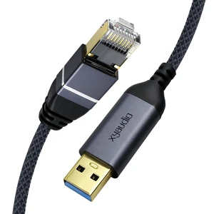 Ethernet to USB 3.0 A Cable, Slim USB to RJ45 Gigabit Internet LAN Network Cable, Directly Connected, Compatible with Laptop, Desktop PC, Switch, 15ft/1pk Ethernet to USB 3.0 A Cable, Slim USB to RJ45 Gigabit Internet LAN Network Cable, Directly Connected, Compatible with Laptop, Desktop PC, Switch, 15ft/1pk