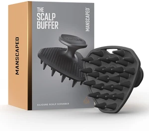 The Scalp Buffer Mens Silicone Head Scrubber | Premium Cleansing & Exfoliating Hair Brush, Ergonomic Handheld Design for Gentle Scalp Massage (1-Pack) The Scalp Buffer Mens Silicone Head Scrubber | Premium Cleansing & Exfoliating Hair Brush, Ergonomic Handheld Design for Gentle Scalp Massage (1-Pack)